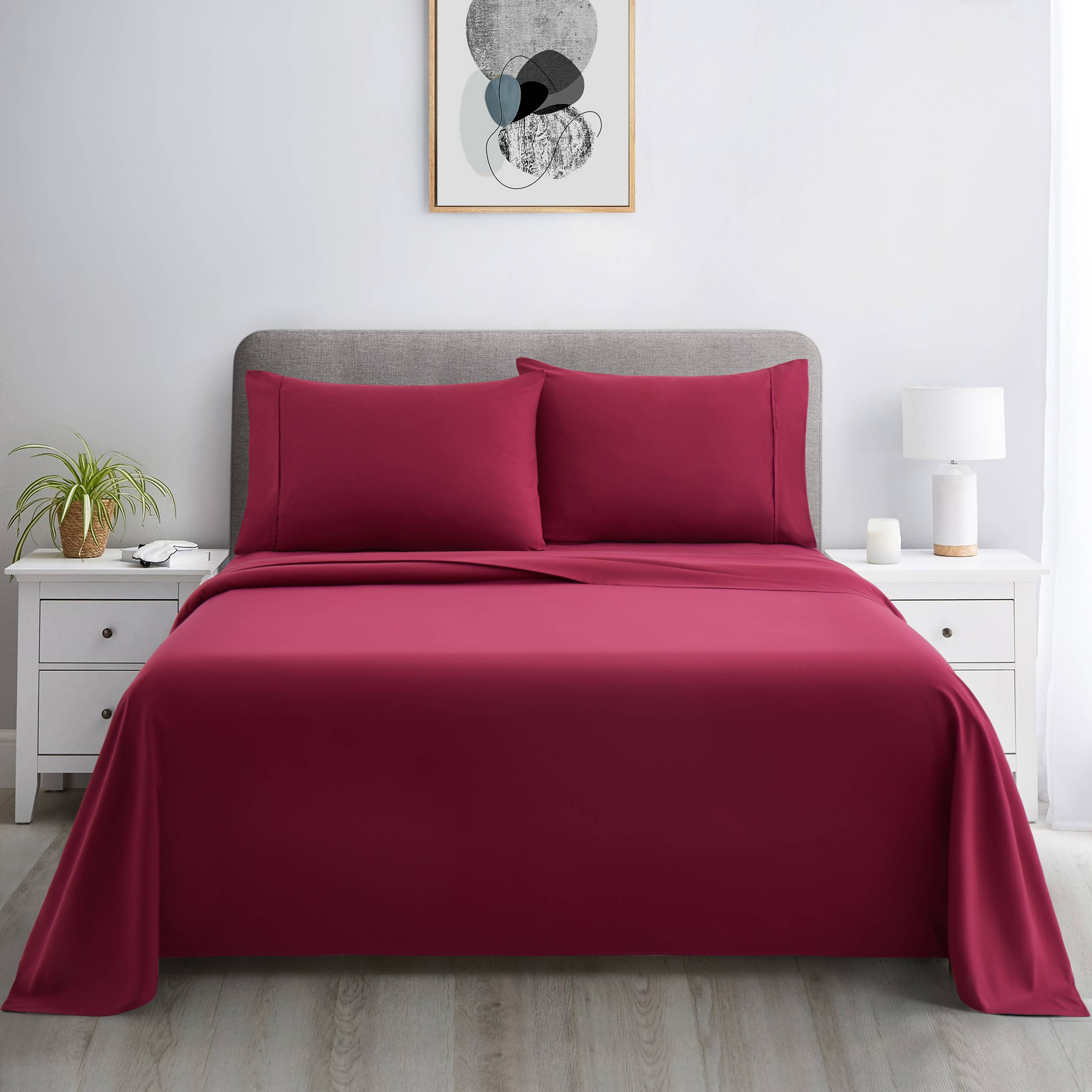 600 Thread Count Percale Cotton Blend Sheet Set